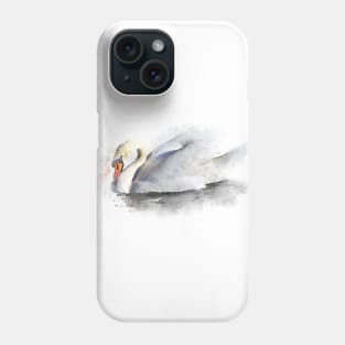 MUTE SWAN PAINTING Phone Case