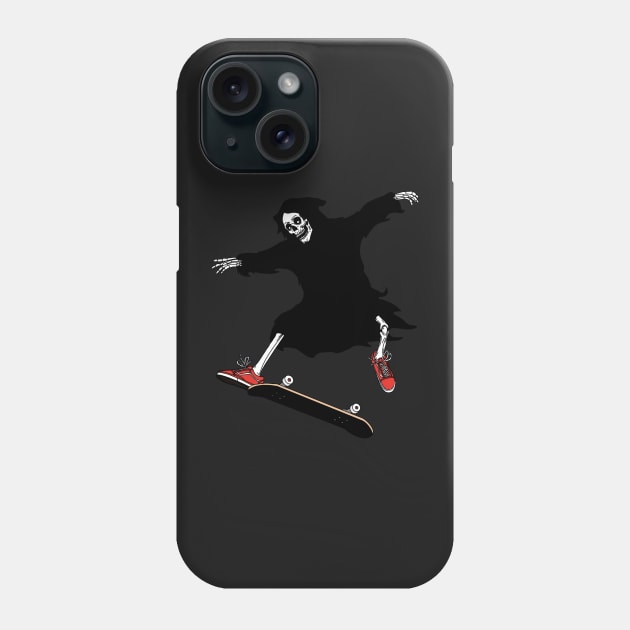 Grim reaper skateboard Phone Case by MaryJsi