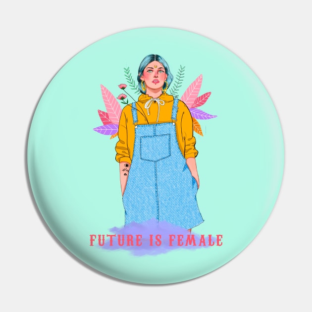 Future is Female Pin by natsinmiedo