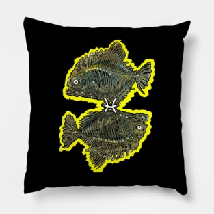 Zombie Art : ZOMBIE ZODIAC HORRORSCOPE (Pices) Pillow