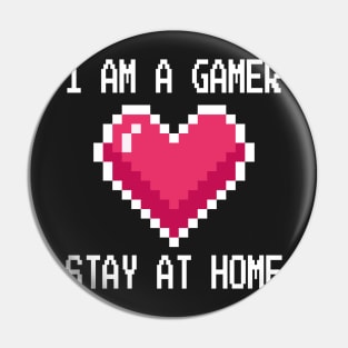 I'm a Gamer Design - Stay at Home Gamer Gift  - Video Gamer Design - Social Distancing Gift Pin