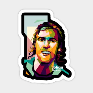 Johan Neeskens In Wpap Pop Art Magnet