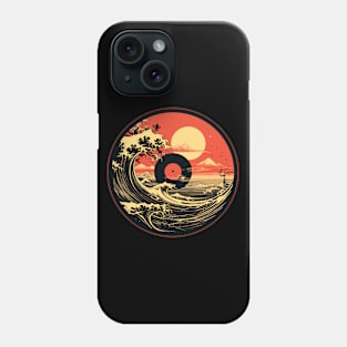 Vinyl Record in the Japanese style Wave Sea Phone Case