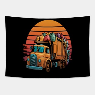 Garbage Truck Tapestry