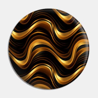 Golden Harmony: Abstract Stripes in Luxe Gold Pin