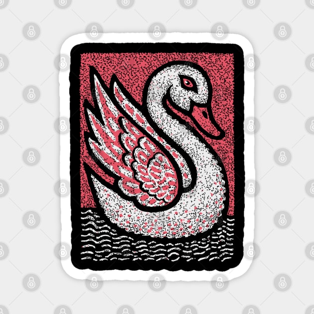 Elegant Swan | Aphrodite's Sacred Bird Magnet by TuncGK