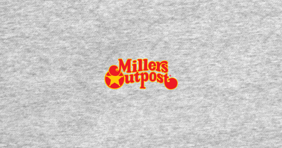 MILLER'S OUTPOST T-SHIRT - Defunct Clothing Company - Grey Version