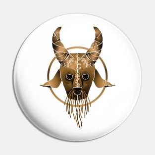 Scarecrow mask Goat Pin