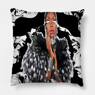 Shea Coulee Black and White Swirls Pillow