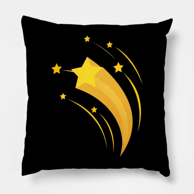 Seven Comet Stars Pillow by Genic