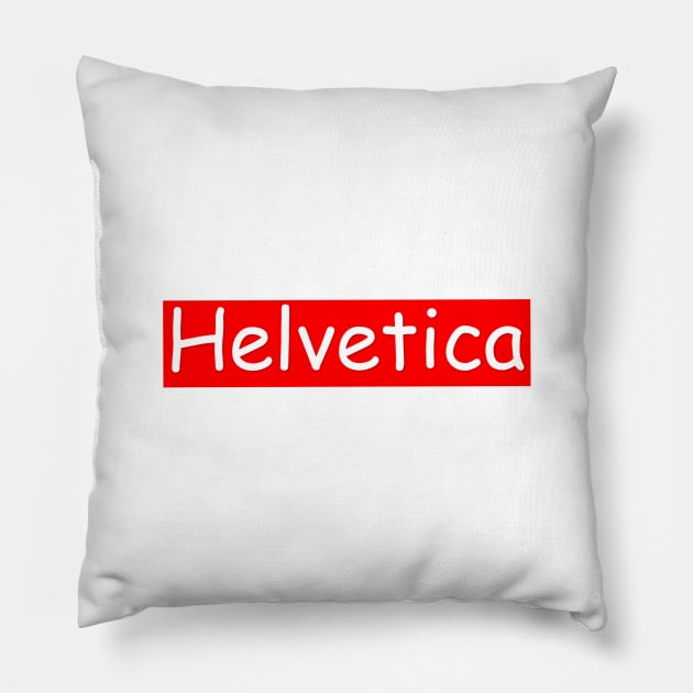 Helvetica Pillow by Roommates