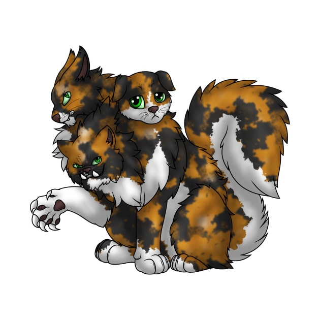 CerPURRus: Tortoiseshell by spyroid101