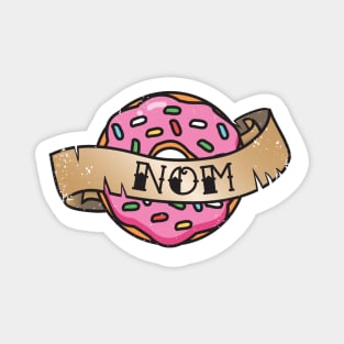 NOM Donut Tattoo Magnet