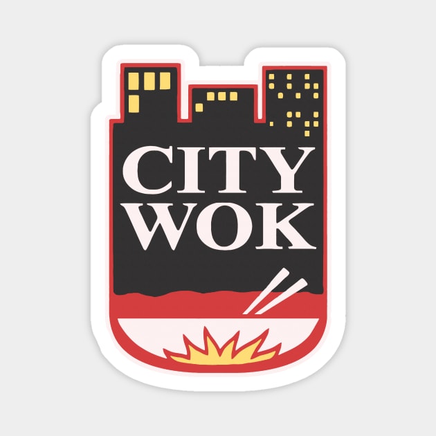 City Wok Magnet by Clobberbox