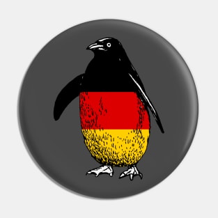 Germany Penguin Flag of Germany | Vintage Penguin Supporting Germany Pin