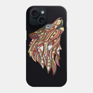 Ethnic Wolf Phone Case