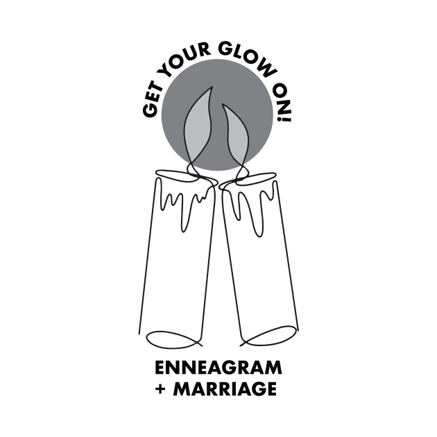 Grey "Get Your Glow On!" Tee & Other Products by Enneagramandmarriage