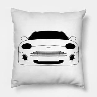 Aston Martin DB7 Outline Pillow