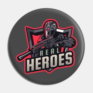 Real Heroes - Military Pin