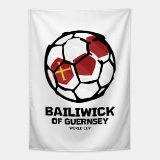 Bailiwick of Guernsey Football Country Flag Tapestry