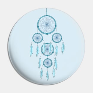 Blue Dreamcatcher Pin