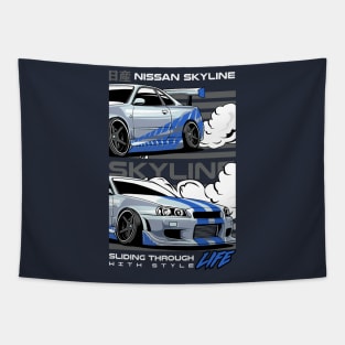 Skyline Art Tapestry