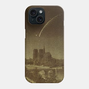 Donati Comet over Paris, France by Amedee Guillemin, 1858 Phone Case