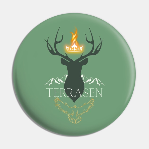 TERRASEN (Throne of Glass) Pin by BeyondThePines