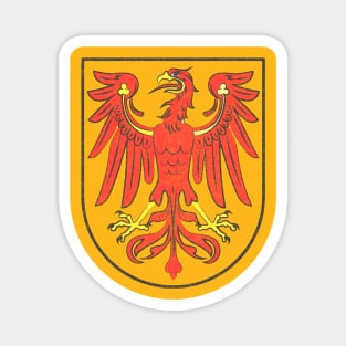 Faded-Style Brandenburg Coat Of Arms / German Gift Magnet