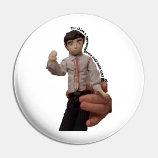 Ben Wyatt Claymation Depression Pin