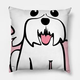 Maltese Dog Pillow