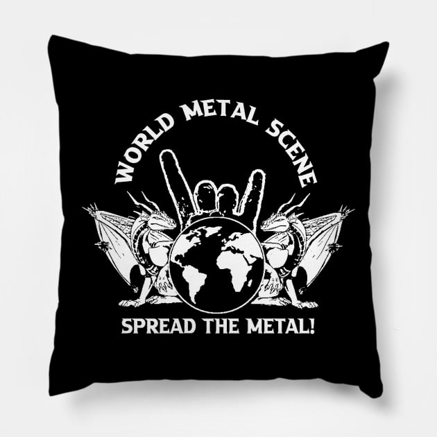 WMS SPREAD THE METAL! Pillow by WMS2018