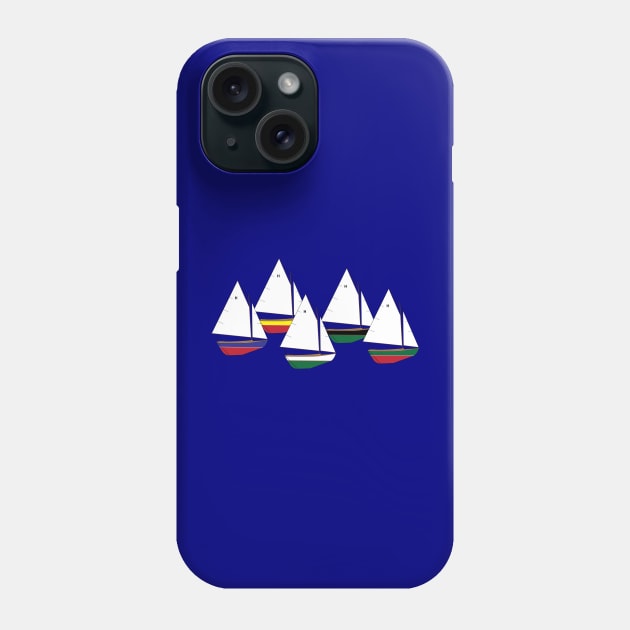 Herreshoff 12 1/2 Sailboats Racing Phone Case by CHBB