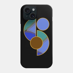 Bright vibrant modern earth tones colors unique original contemporary art 399 Abstract Phone Case