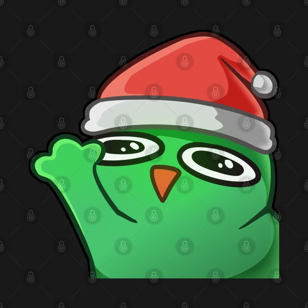 Waving Christmas Froggie by Nucifen