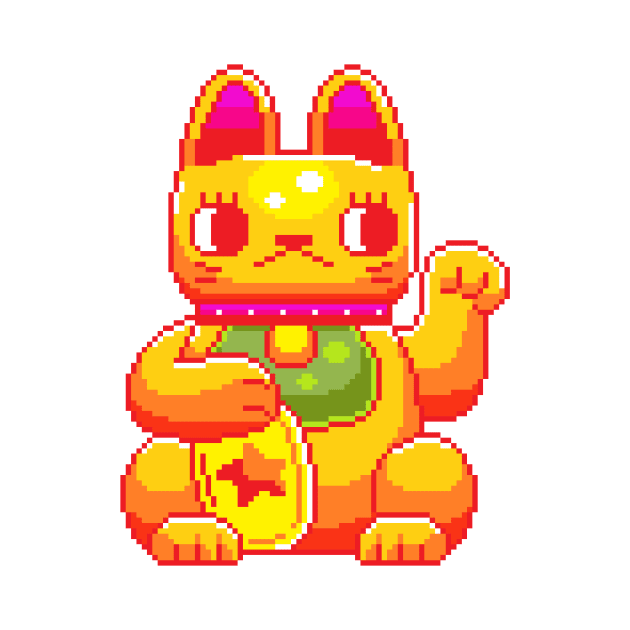 lucky cat by pixelins