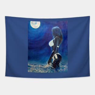 moonlight tide Tapestry