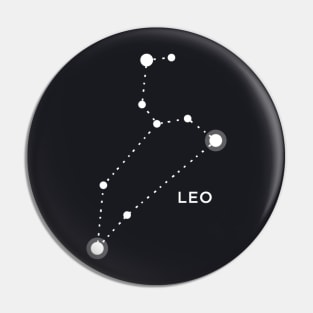 Leo Zodiac Constellation Sign Pin