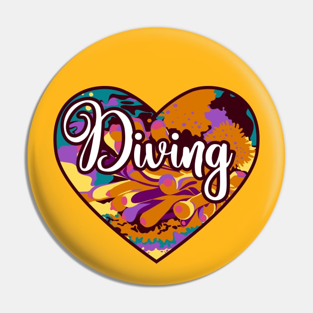 Sea Diving Pin by MashaVed