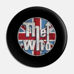 The Who Union Jack Circle Pin