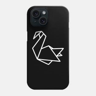 origami swan Phone Case