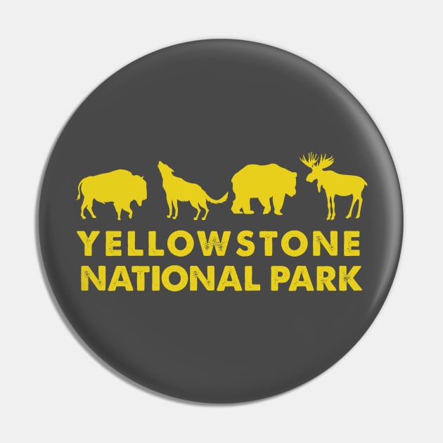 Yellowstone National Park Retro Pin by roamfree