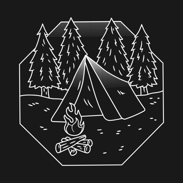 Camping in the forest by teeszone_design