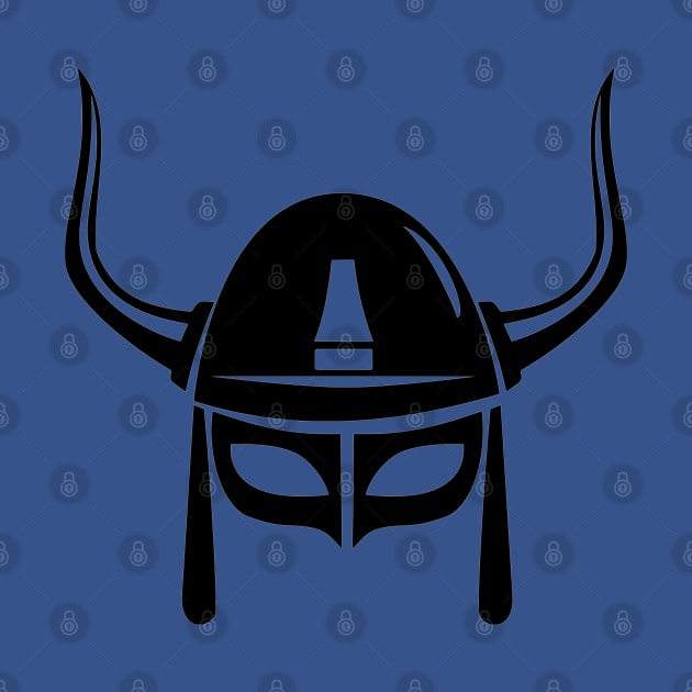Viking War Helmet, Minimalist Medieval Warrior design by DesignsbyZazz