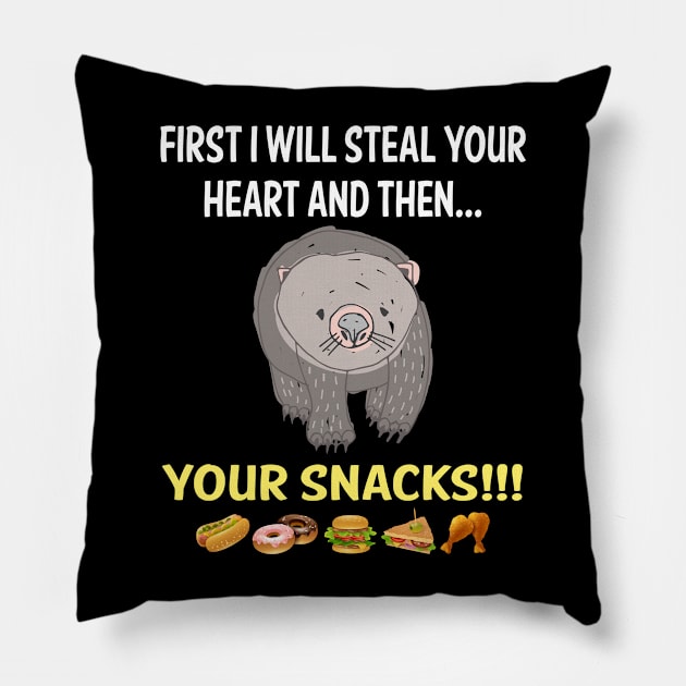 Steal Heart Wombat 11 Pillow by blakelan128