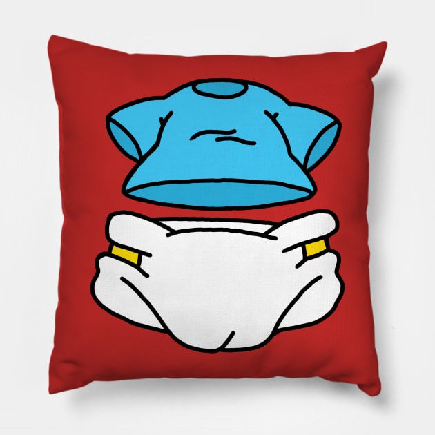 Brave Baby Attire Pillow by LaughAndInspire