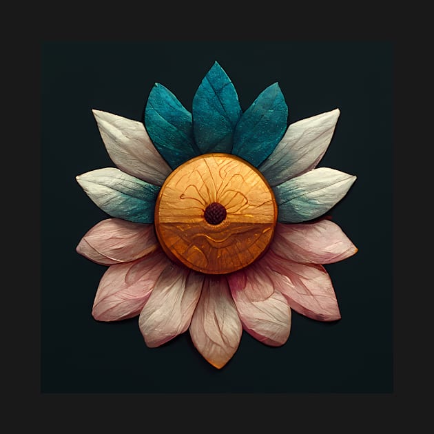 Button Flower by Happy Woofmas