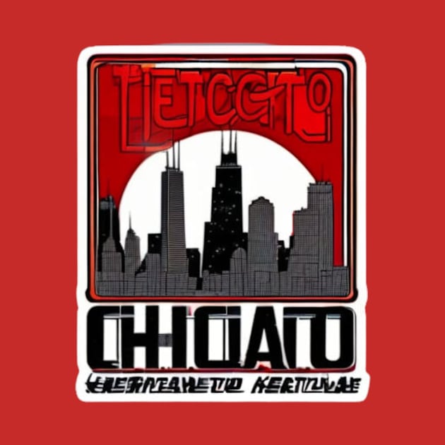 chicago sticker by Mcvipa⭐⭐⭐⭐⭐