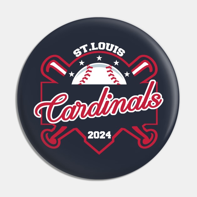 Cardinals Baseball Pin by CovpaTees