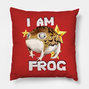 I am frog (Breviceps macrops edition) Pillow